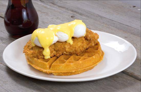 Fried Chicken & Waffle Benedict
