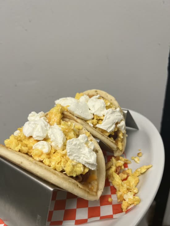 B.E.C Breakfast Pancake Tacos