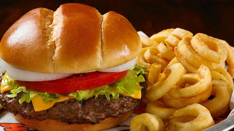 Hooters Cheese Burger