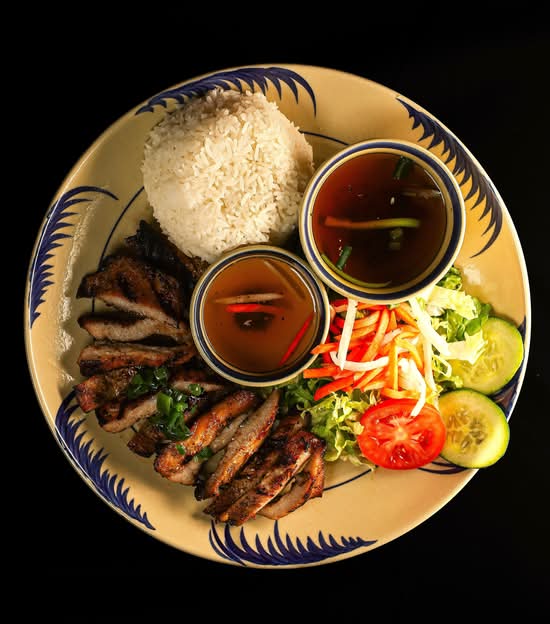 29. Cơm Má Heo Nướng Ngũ Vị / Five-spice Grilled Pork Jowl