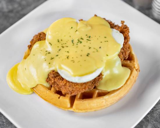 Fried Chicken Waffle Benedict