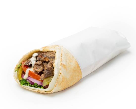 Pita shawarma au boeuf