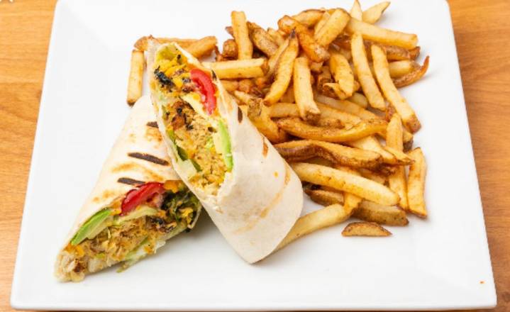 Wrap au burger végétarien / Veggie Burger Wrap