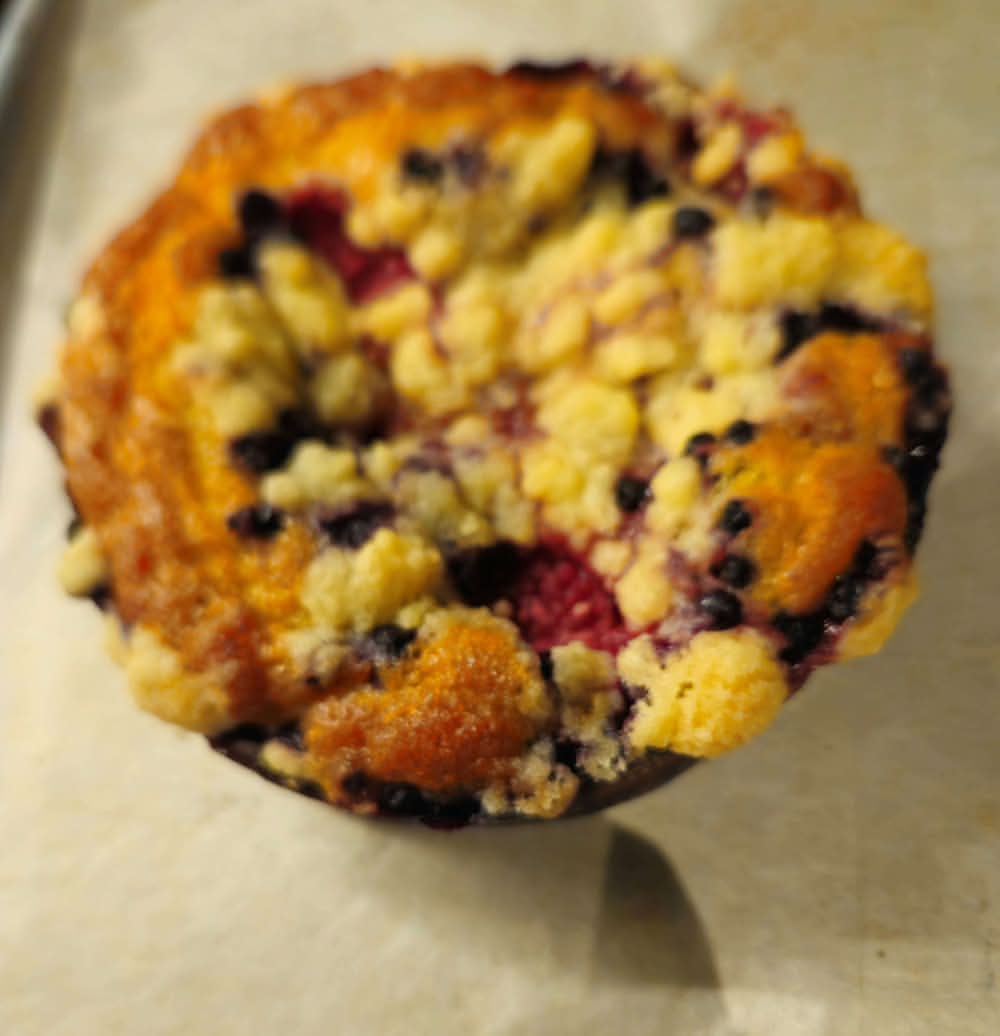 Danish Cafe Cake-Strawberry, Blueberry & Raspberry