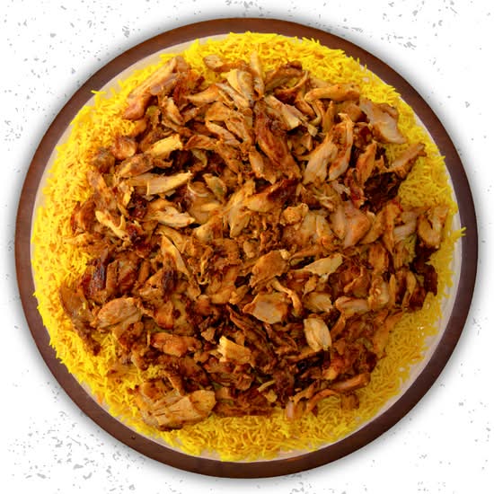 Shawarma Over Rice Tray