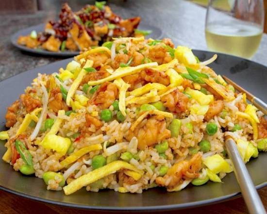 Seafood with Pineapple Fried Rice