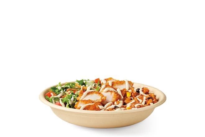 Crispy Cilantro Lime Loaded Bowl w/ Cheese