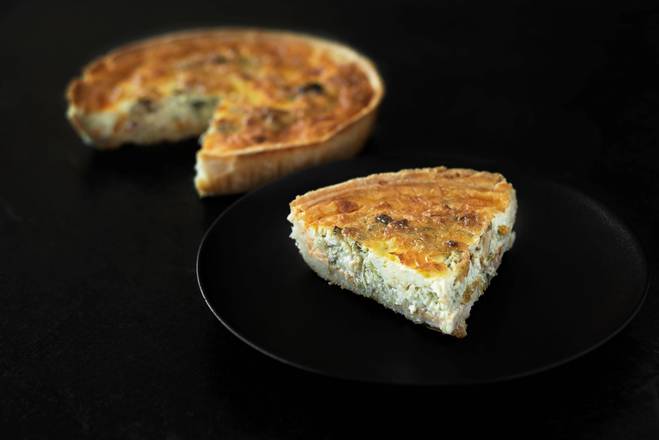 Whole Quiche Leeks, bacon, cheddar (Baked)