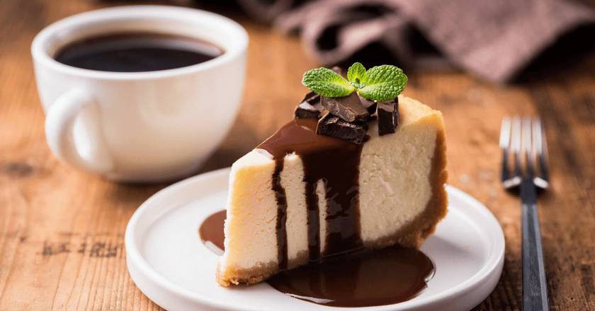 New York Style Hazelnut Cheesecake