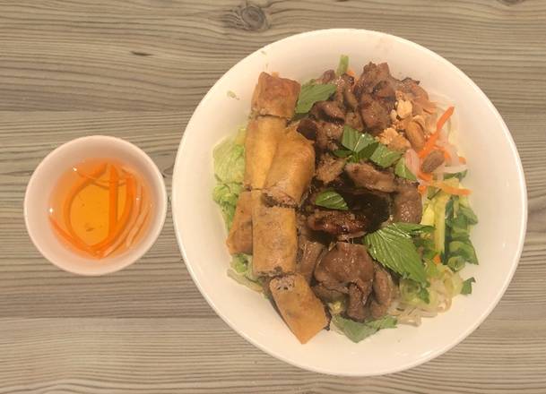 31. Grilled Prawns & Pork with Vermicelli (Bún Tôm Nướng and Heo Nướng)