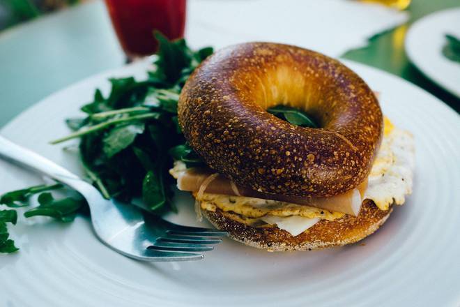 Bagel au jambon et fromage à la Crème/Bagel Ham & Cheese