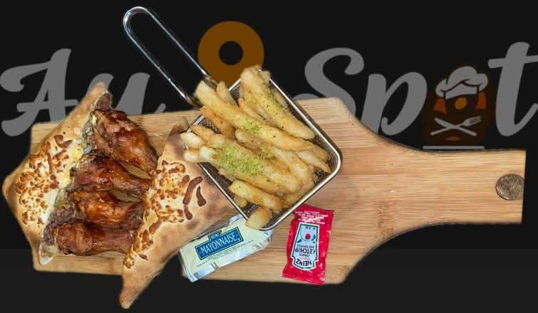Taco+4 Ailes BBQ+Frite Maison