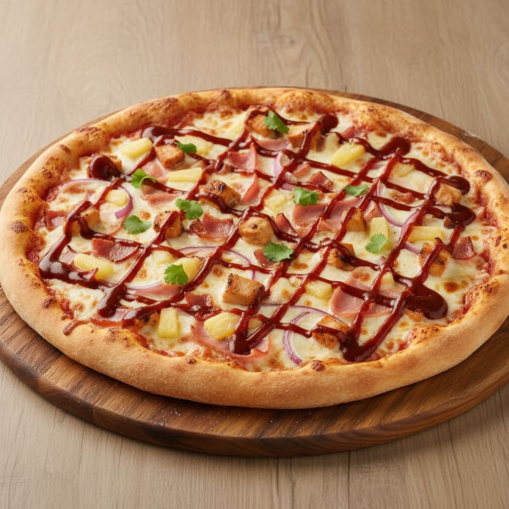 Hawaiian BBQ Chicken Pizza