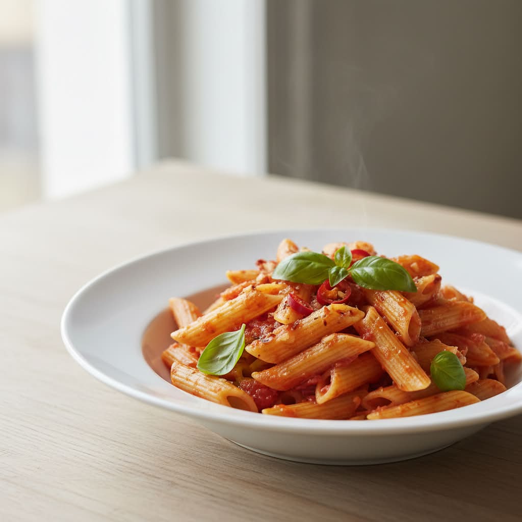 Pasta Penne Arrabbiata (Angry Penne Pasta)