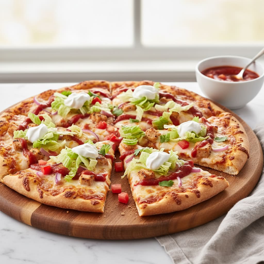 Chicken Taco Pizza