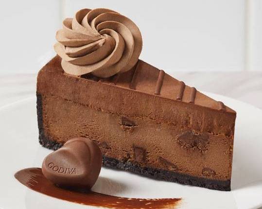 Godiva Double Chocolate Cheesecake Factory