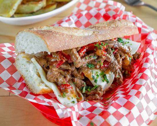 Philly steak sandwich