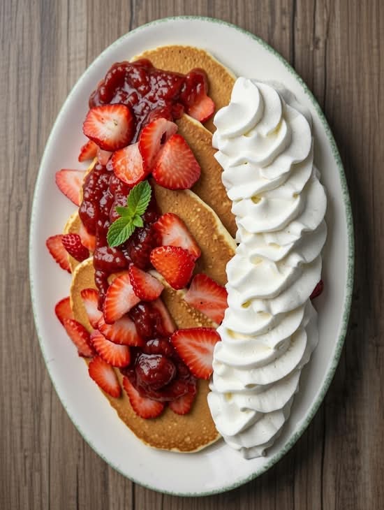 Buttermilk Pancakes with In-House Prepared Fruit Topping