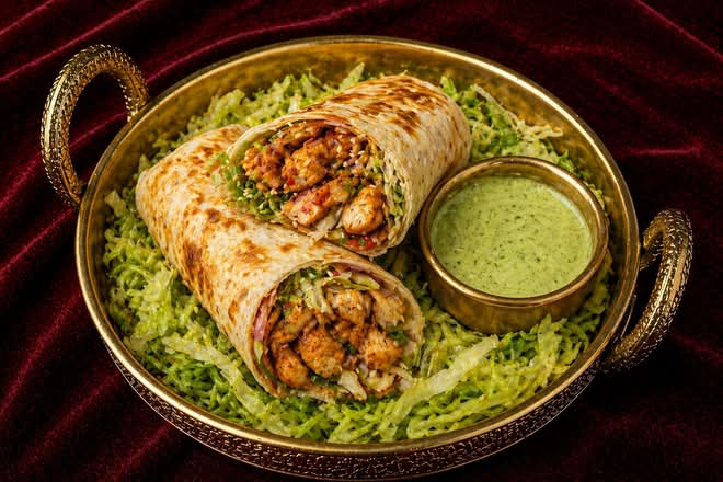 Old Delhi Famous Chicken Tikka Roll
