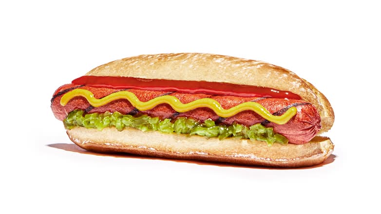 Grilled Hot Dog 340 cals
