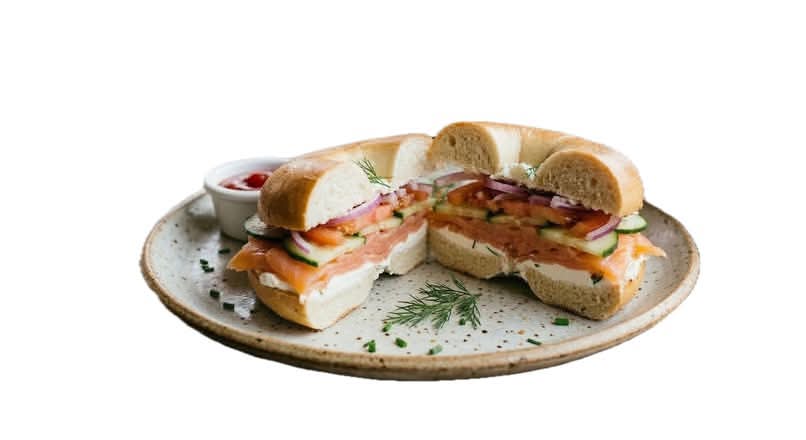 Lox-on-Bagel Sandwich