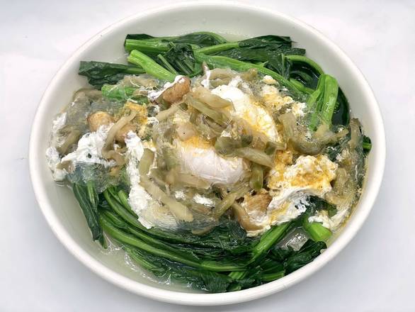 Soupe De Nouilles De Riz Aux Légumes Marinés Et Au Porci / 雪菜肉絲湯米 / Soupe De Nouilles De Riz Aux Légumes Marinés Et Au Porc