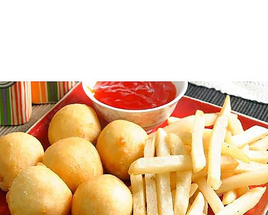 Breaded Chicken Balls & French Fries