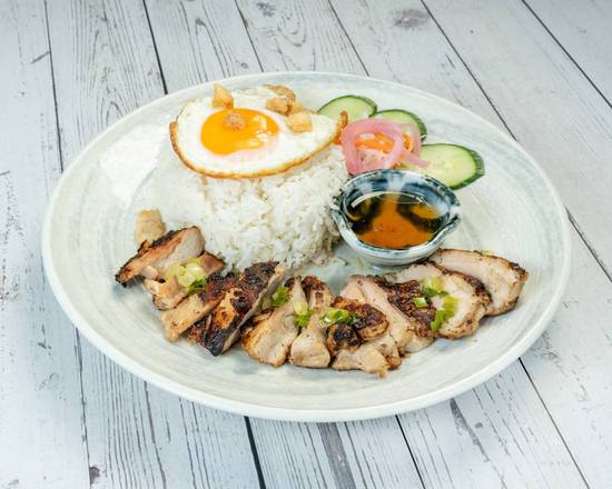Lemongrass Chicken Rice - Cơm Gà Nướng Sả