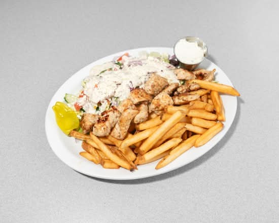 Chicken Souvlaki Plate