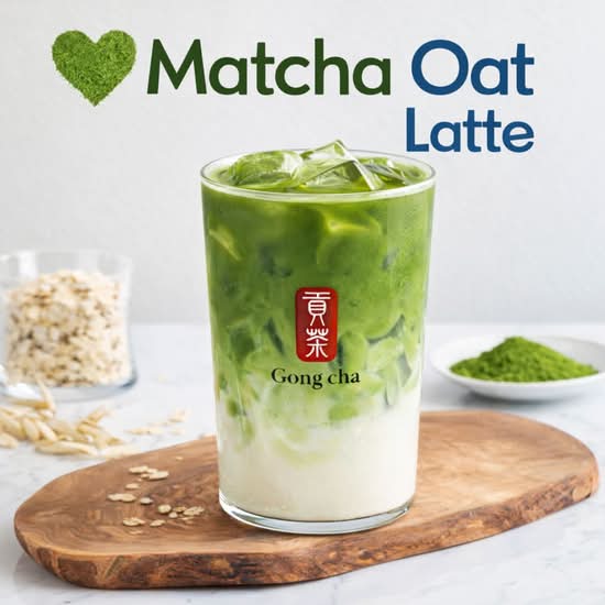 ⭐ Silky Matcha Oat Latte (Dairy-Free)🌾🍵