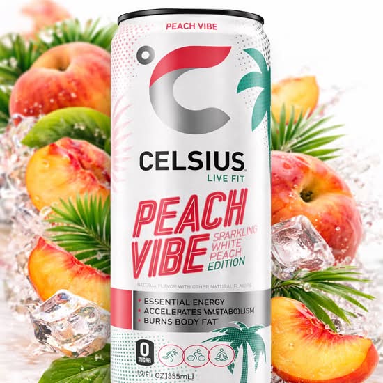 Celsius Energy Drink (Peach Vibe)
