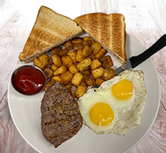 SIRLOIN STEAK AND EGGS