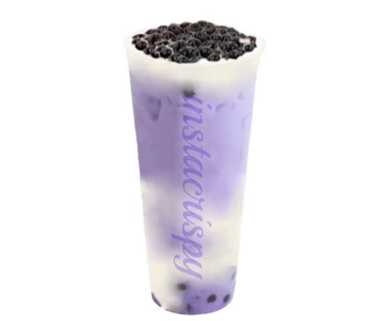 Purple Taro Milk Tea/Pearl. & ice cream