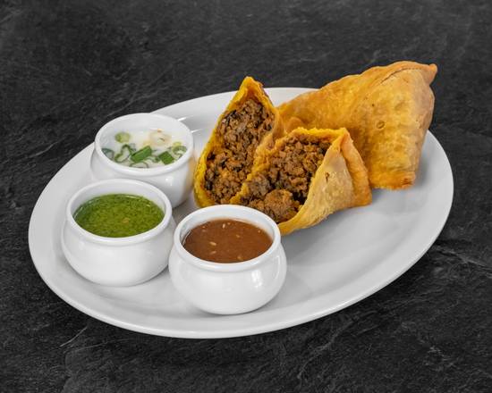 Beef Samosa Chaat