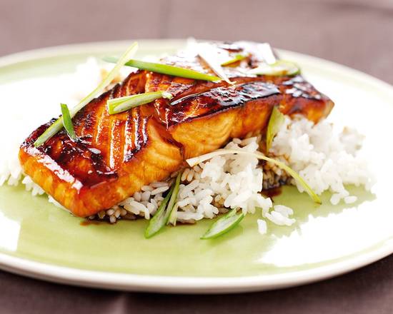 BBQ Salmon Steak