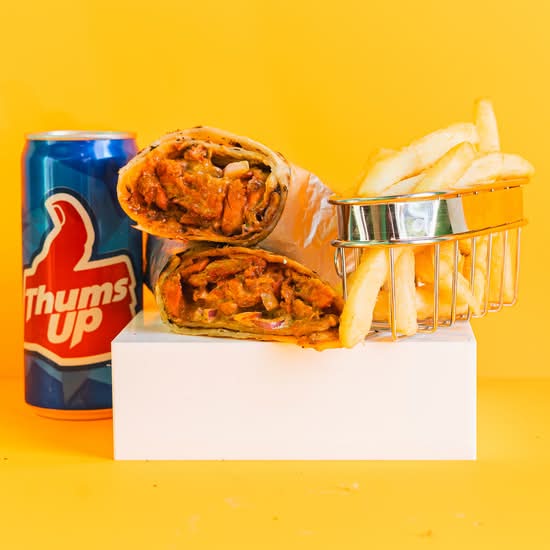 Butter Chicken Roll Meal