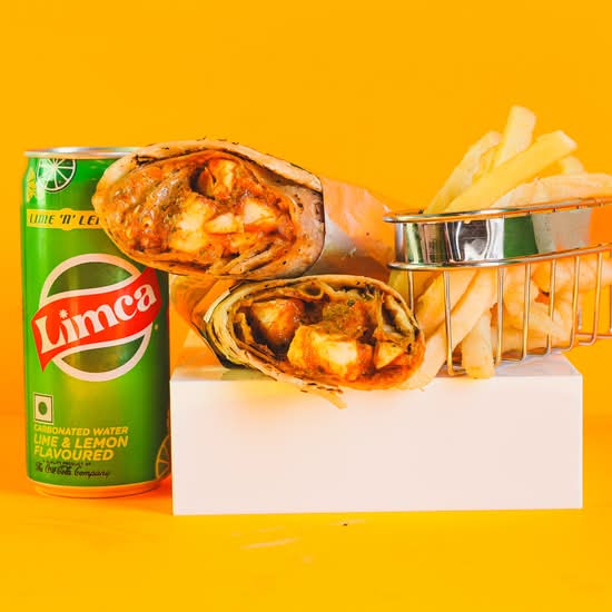 Butter Paneer Roll Meal