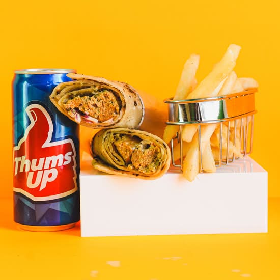 Galouti Kebab Roll Meal
