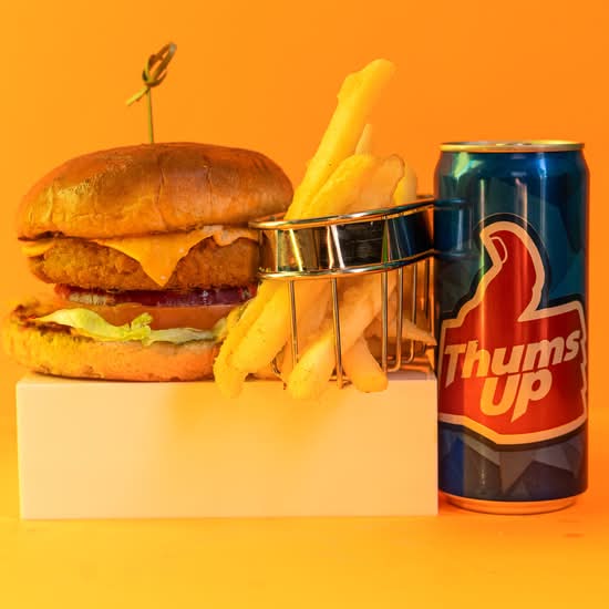 Aloo Tikki Burger Meal
