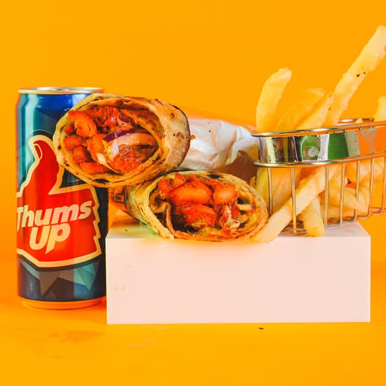Soya Chaap Roll Meal