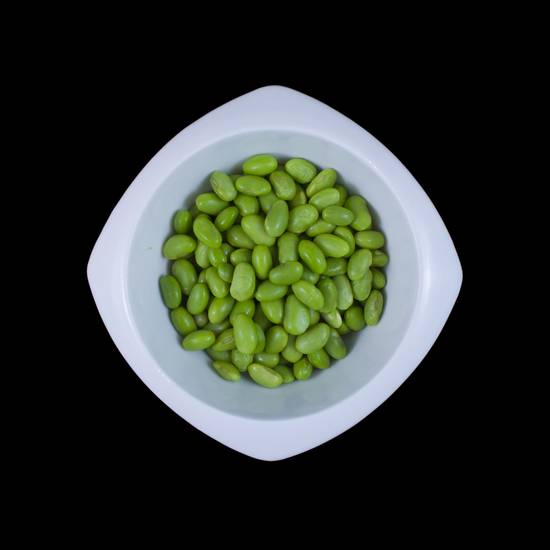 86a: Edamame with shell* (vegetarian)