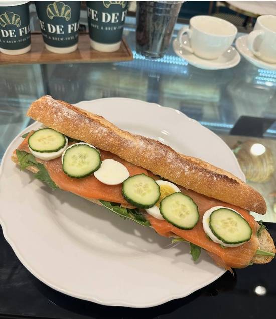 Smoked Salmon Baguette