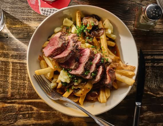 Grilled Steak & Mushroom Poutine