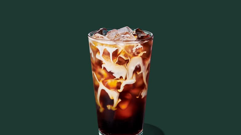 Café infusé à froid avec crème à la vanille