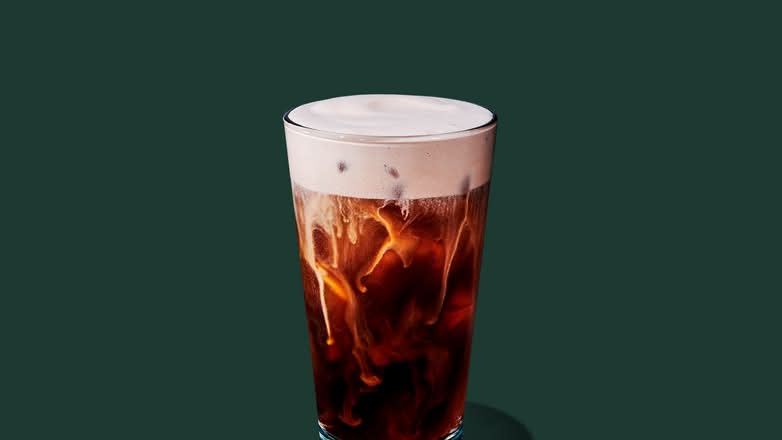 Café infusé à froid avec crème au chocolat