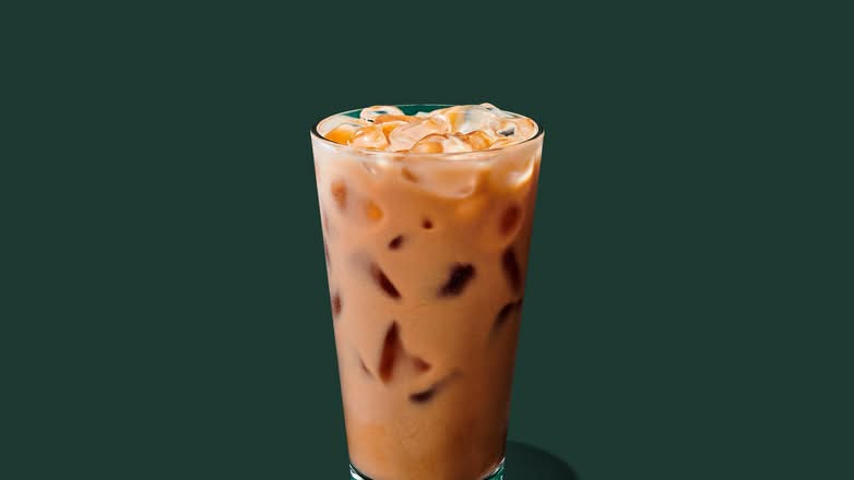 Latte glacé protéiné à la vanille