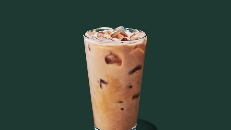 Latte glacé à la lavande