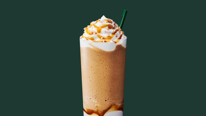 Café frappé Frappuccino® ruban de caramel croquant