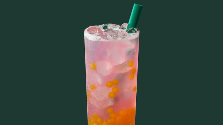 Boisson Refresher fruit de la passion et goyave avec limonade