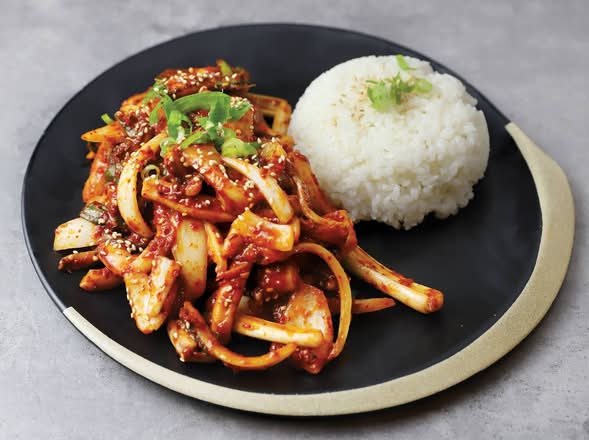 Spicy Squid Rice Bowl (오징어 덮밥)